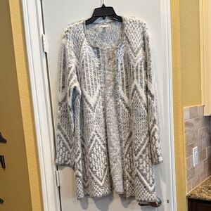 Women's Gray Patterned Sweater